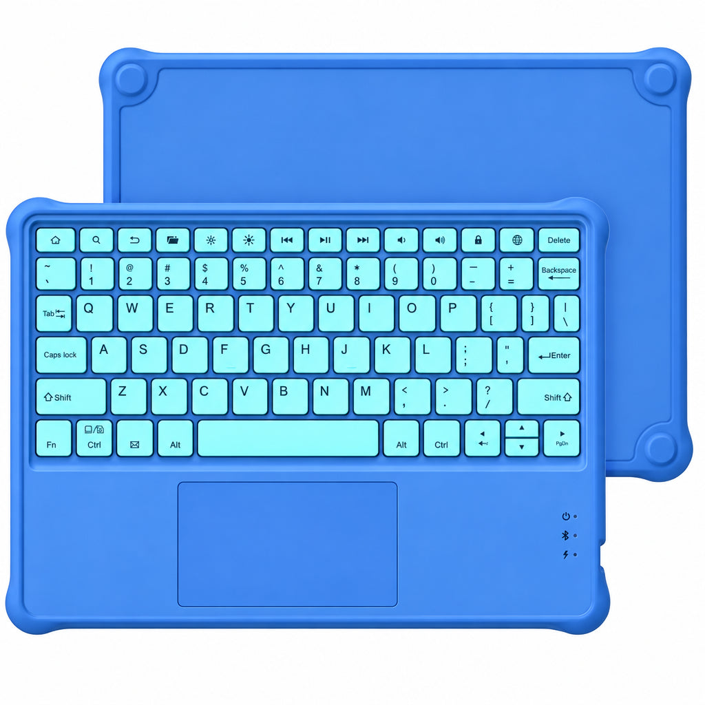 Blue Bluetooth Keyboard Case for Amazon Fire HD 10 Kids - Gomix Brands Outlet